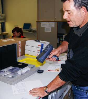 Barcode scanning in the production process