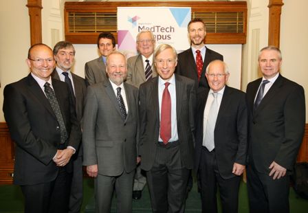 Speakers at the launch of Anglia Ruskin MedTech Campus