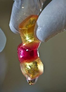 Self healing hydrogel made from polymer with dangling side chain