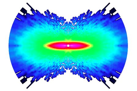 The world's first image of two atoms forming a molecule.