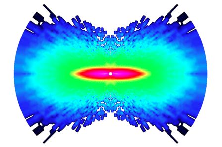 The world's first image of two atoms forming a molecule.